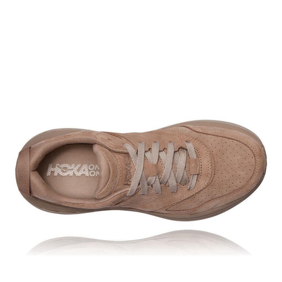 Hoka Bondi L Men's Lifestyle Shoes Brown | IL71398MW