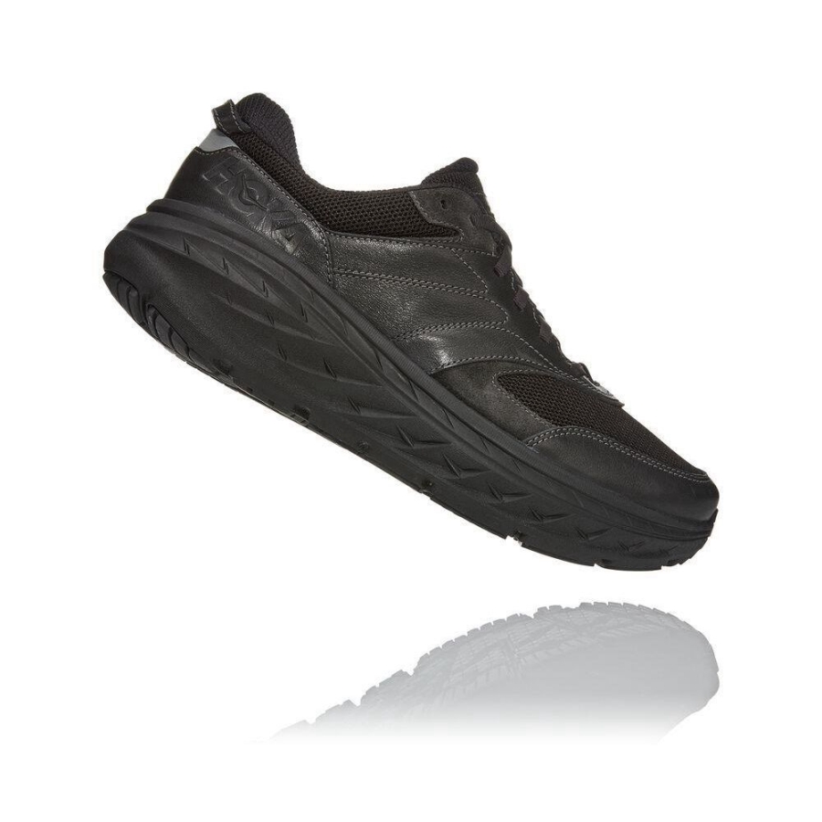 Hoka Bondi L Women's Walking Shoes Black | IL95641IV