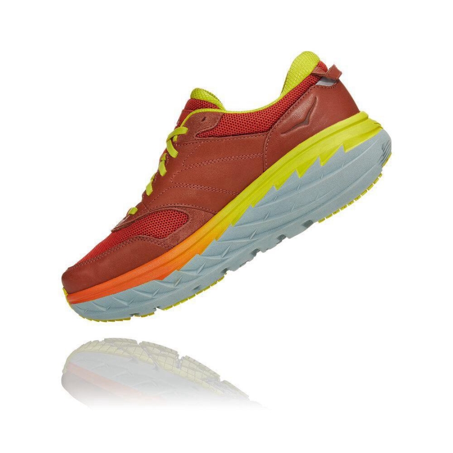 Hoka Bondi L Women's Walking Shoes Red | IL65823NO