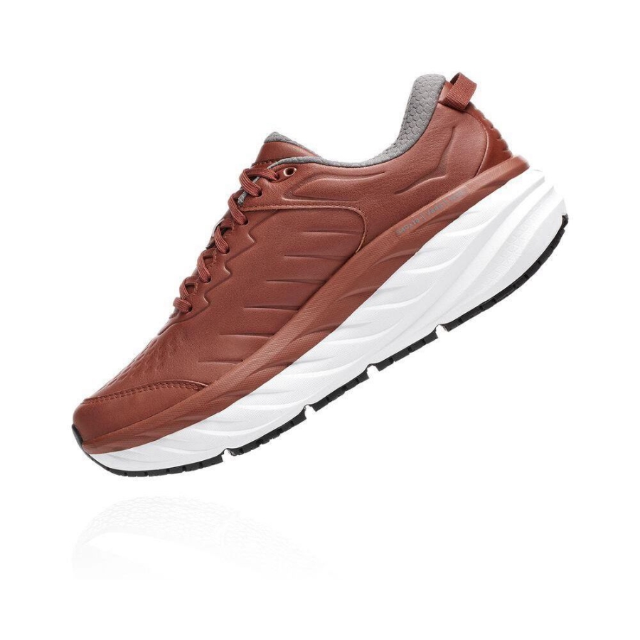 Hoka Bondi SR Men's Walking Shoes Brown | IL69458AR