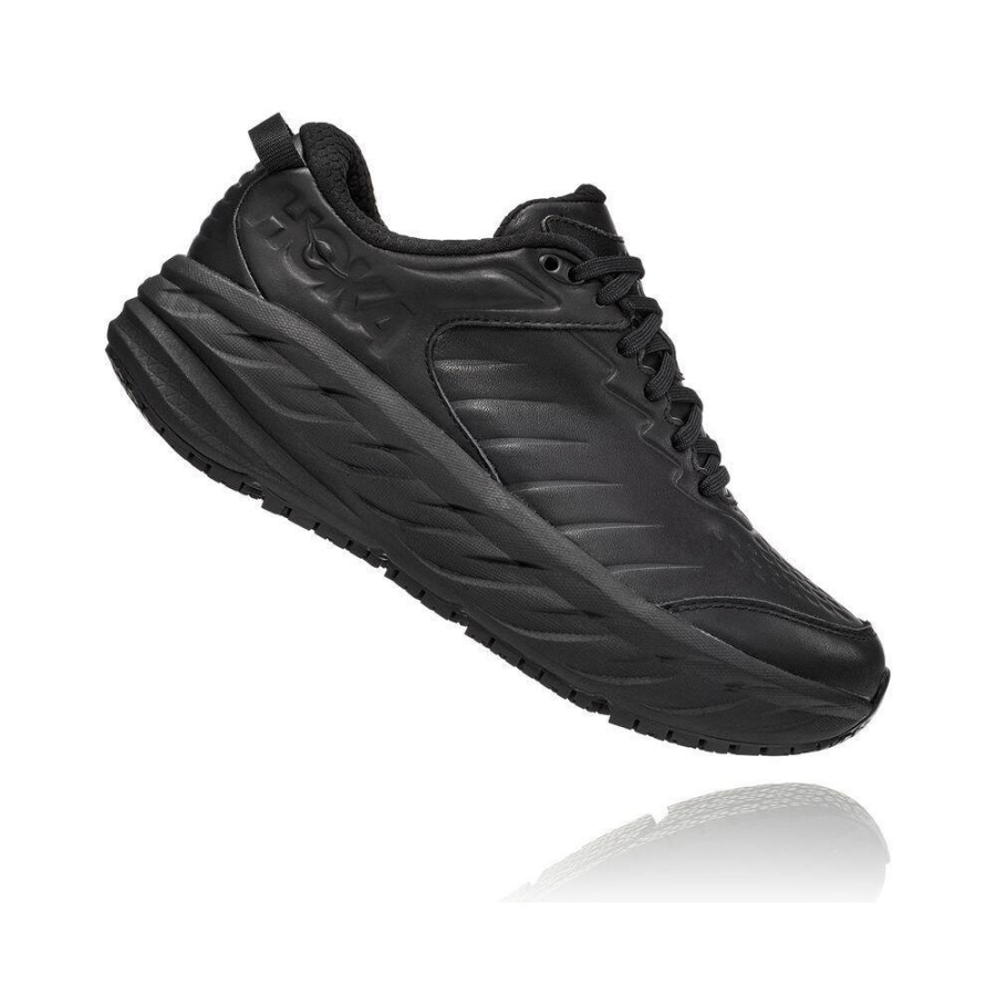 Hoka Bondi SR Women's Walking Shoes Black | IL38126SG