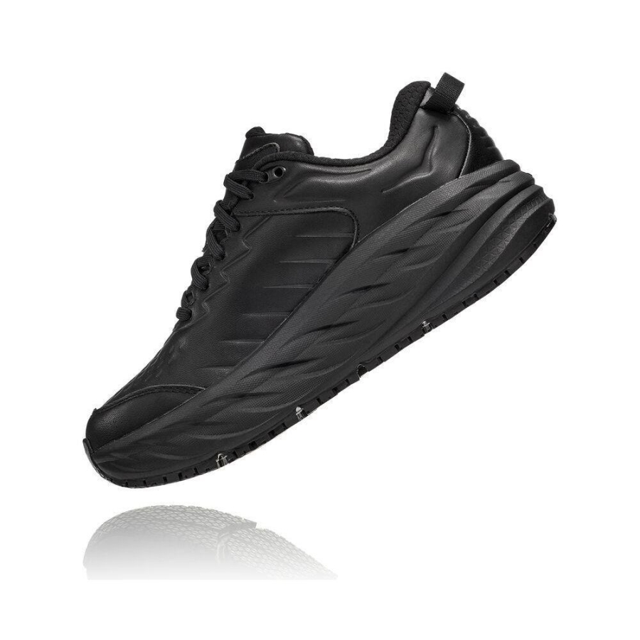 Hoka Bondi SR Women's Walking Shoes Black | IL38126SG