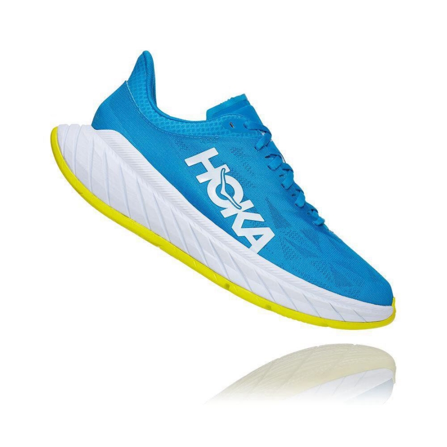 Hoka Carbon X 2 Men's Lifestyle Shoes Blue | IL06213MH