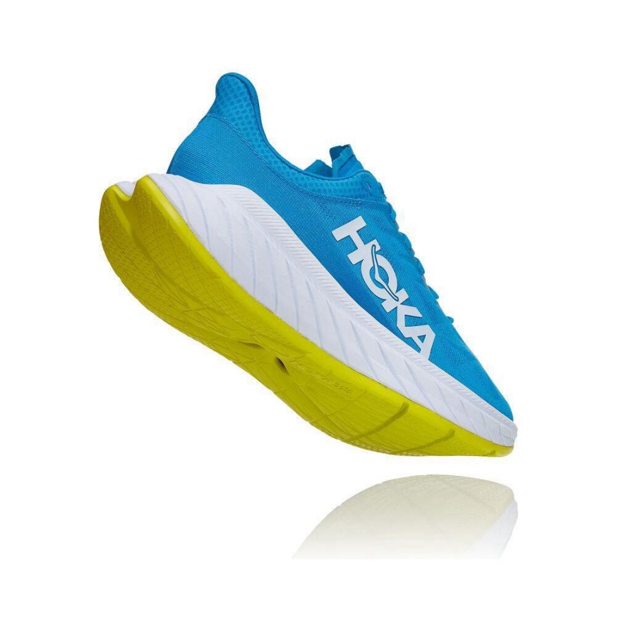 Hoka Carbon X 2 Men's Lifestyle Shoes Blue | IL06213MH