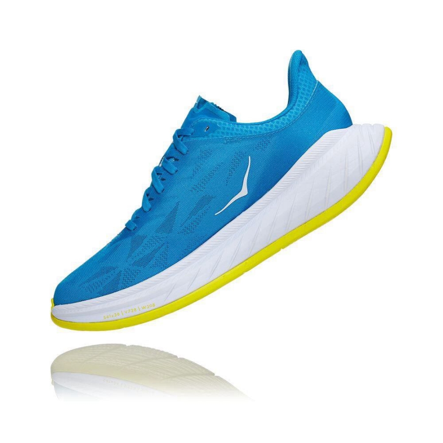 Hoka Carbon X 2 Men's Lifestyle Shoes Blue | IL06213MH