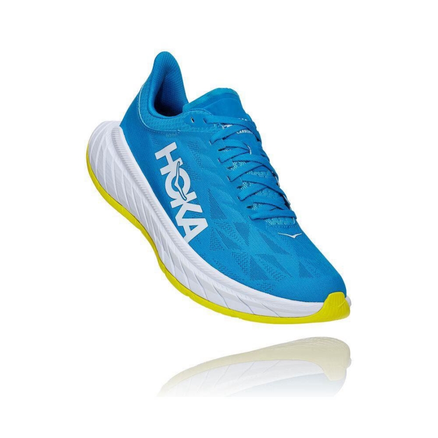 Hoka Carbon X 2 Men\'s Lifestyle Shoes Blue | IL06213MH