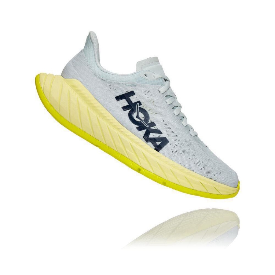 Hoka Carbon X 2 Women's Road Running Shoes White / Yellow | IL67235UC