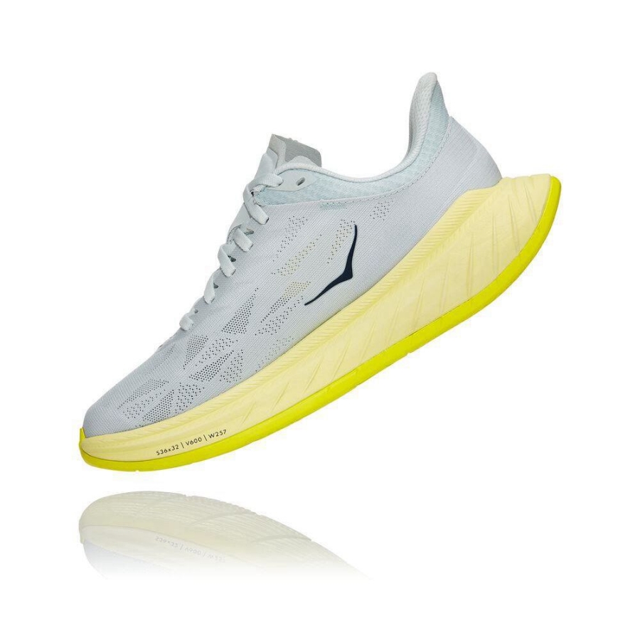 Hoka Carbon X 2 Women's Road Running Shoes White / Yellow | IL67235UC