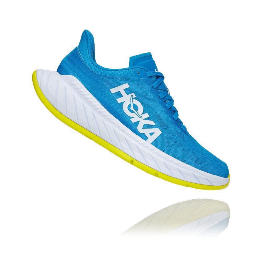 Hoka Carbon X 2 Women's Road Running Shoes Blue | IL87634OQ