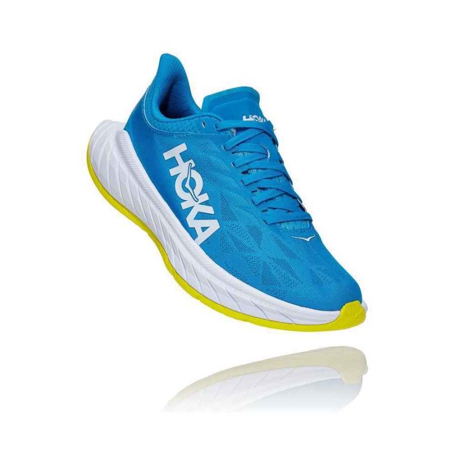 Hoka Carbon X 2 Women\'s Sneakers Blue | IL34820IQ