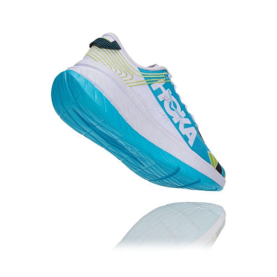 Hoka Carbon X Men's Road Running Shoes Blue / White | IL63578XD