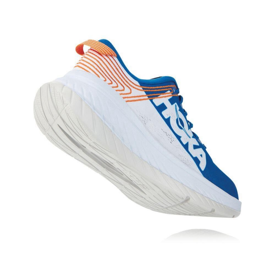 Hoka Carbon X Men's Road Running Shoes Blue / White | IL93764BA