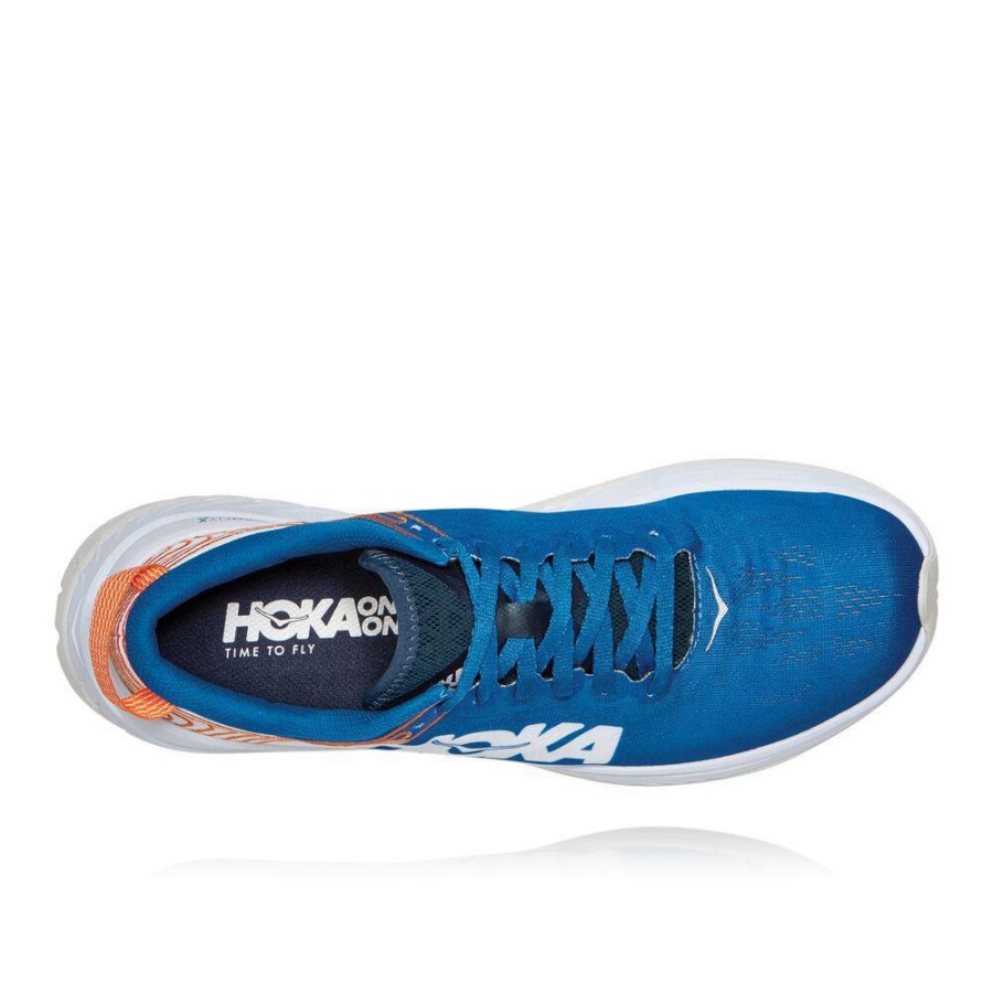 Hoka Carbon X Men's Road Running Shoes Blue / White | IL93764BA