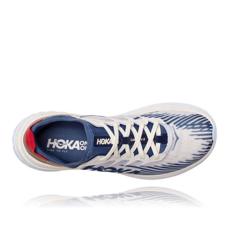 Hoka Carbon X-SPE Women's Sneakers White / Blue / Gold | IL86597ZI