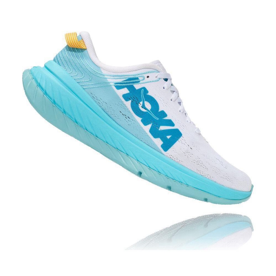 Hoka Carbon X Women's Sneakers White / Blue | IL90625FX