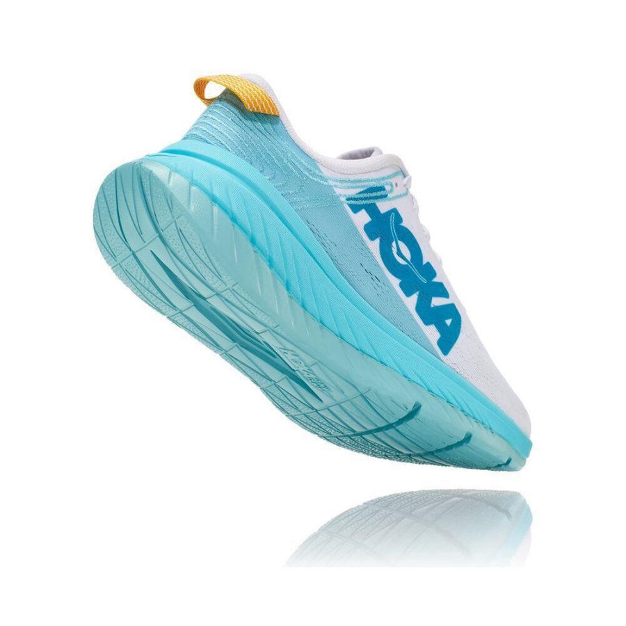 Hoka Carbon X Women's Sneakers White / Blue | IL90625FX