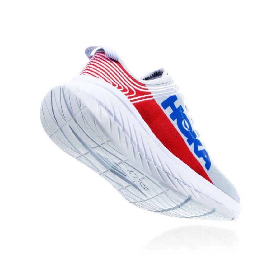 Hoka Carbon X Women's Sneakers White / Red | IL12860AS