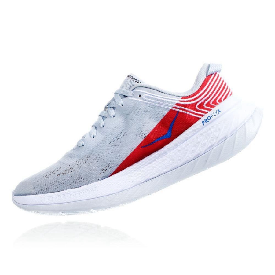 Hoka Carbon X Women's Sneakers White / Red | IL12860AS