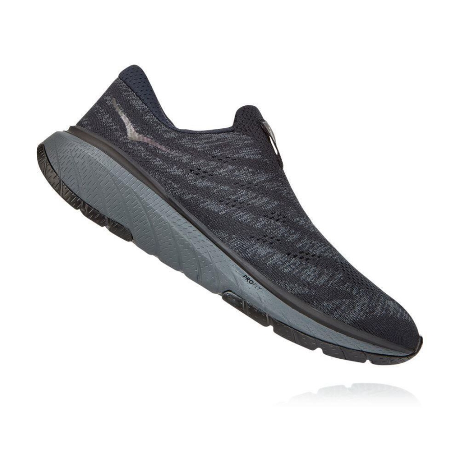 Hoka Cavu 3 Men's Walking Shoes Black / Dark Grey | IL35241QX