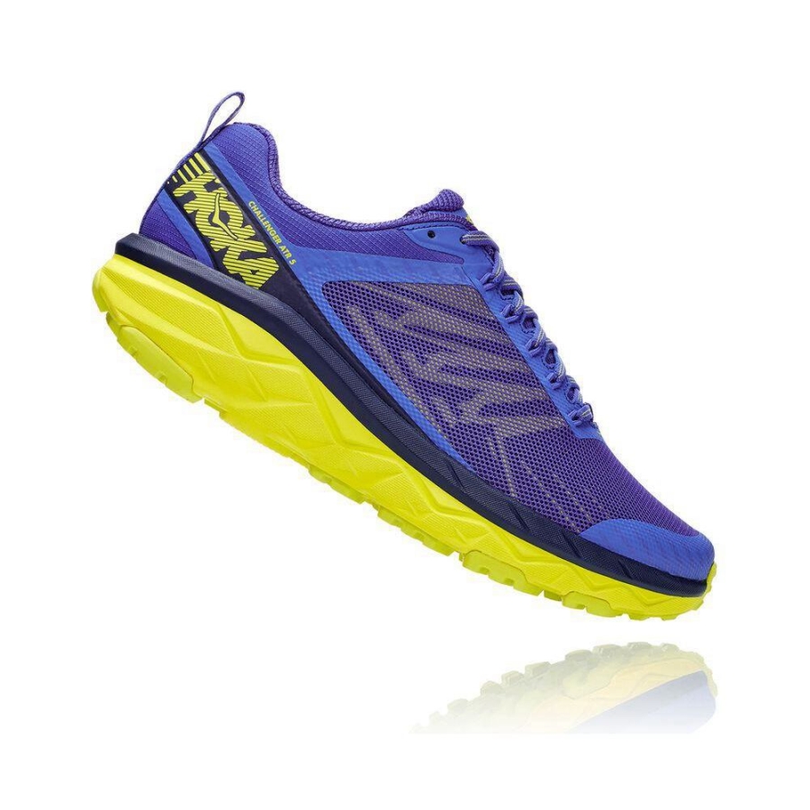 Hoka Challenger ATR 5 Men's Trail Running Shoes Blue / Yellow | IL36540EY