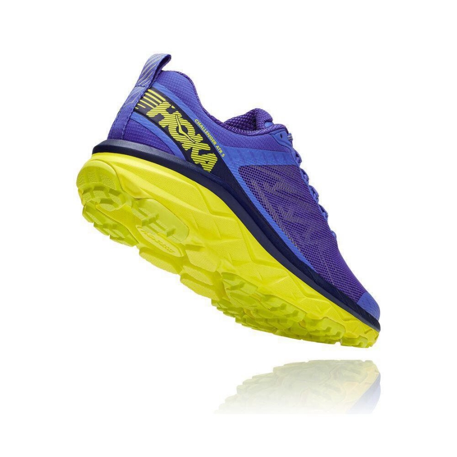 Hoka Challenger ATR 5 Men's Trail Running Shoes Blue / Yellow | IL36540EY