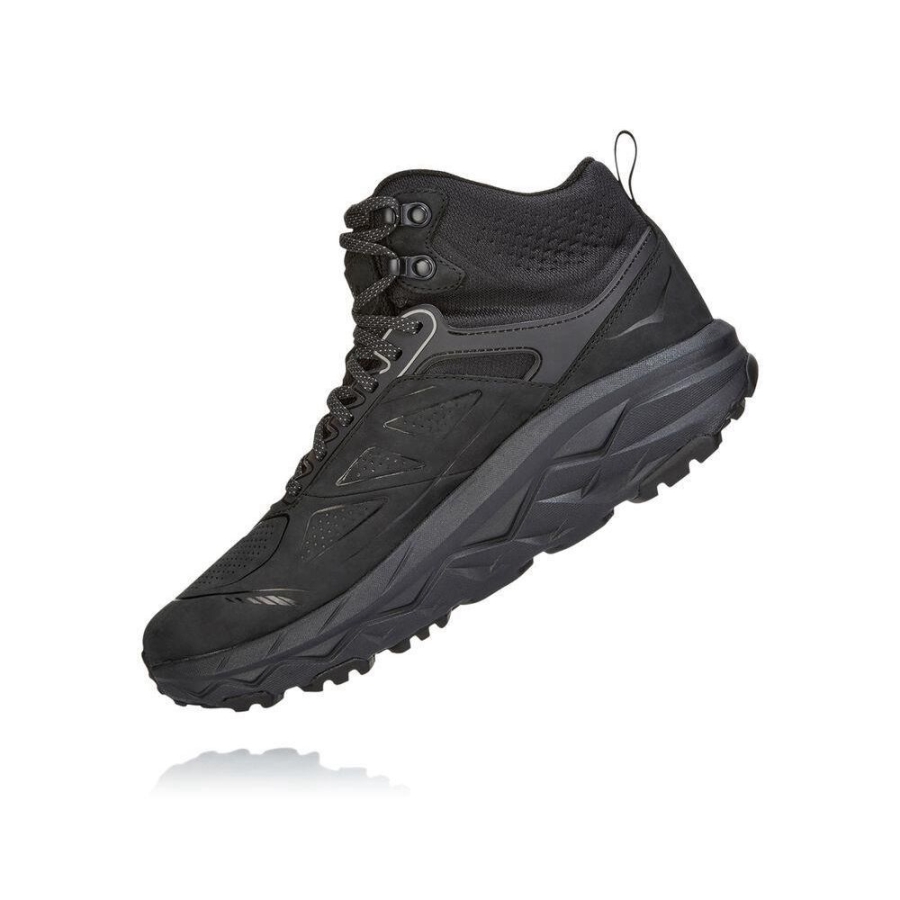 Hoka Challenger Mid GTX Men's Hiking Boots Black | IL90541QW