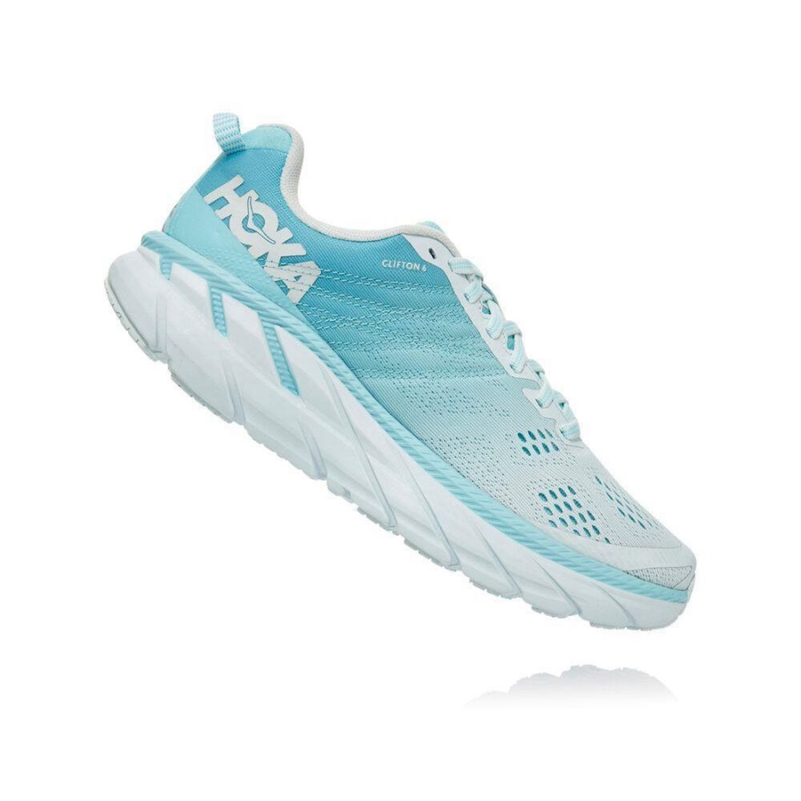 Hoka Clifton 6 Women's Running Shoes Blue | IL53820ES