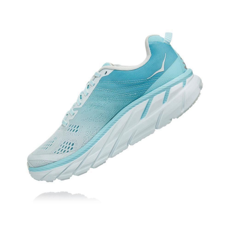 Hoka Clifton 6 Women's Running Shoes Blue | IL53820ES