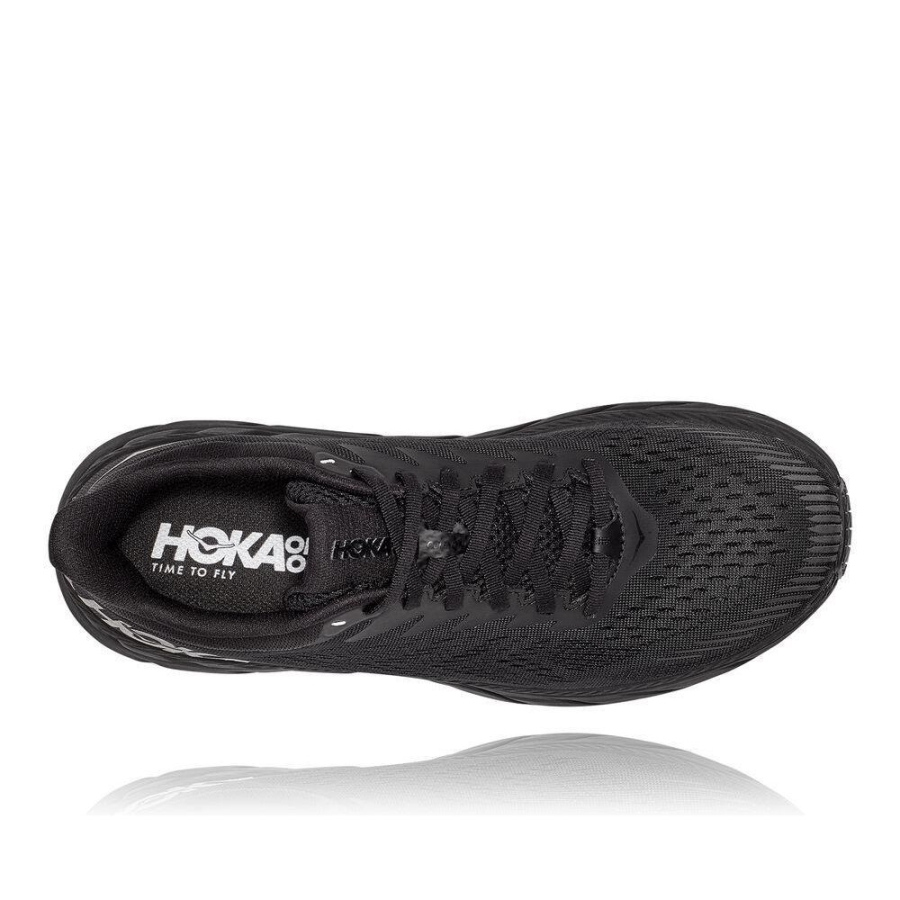 Hoka Clifton 7 Men's Road Running Shoes Black | IL98037SC