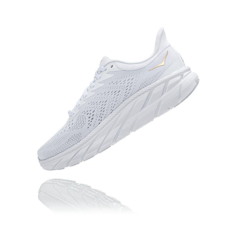 Hoka Clifton 7 Men's Running Shoes White / Gold | IL37926PL