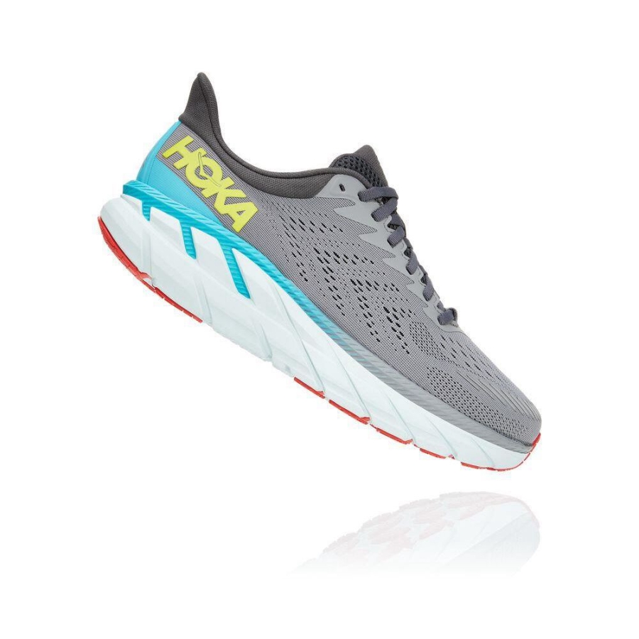 Hoka Clifton 7 Men's Walking Shoes Grey | IL89326OB