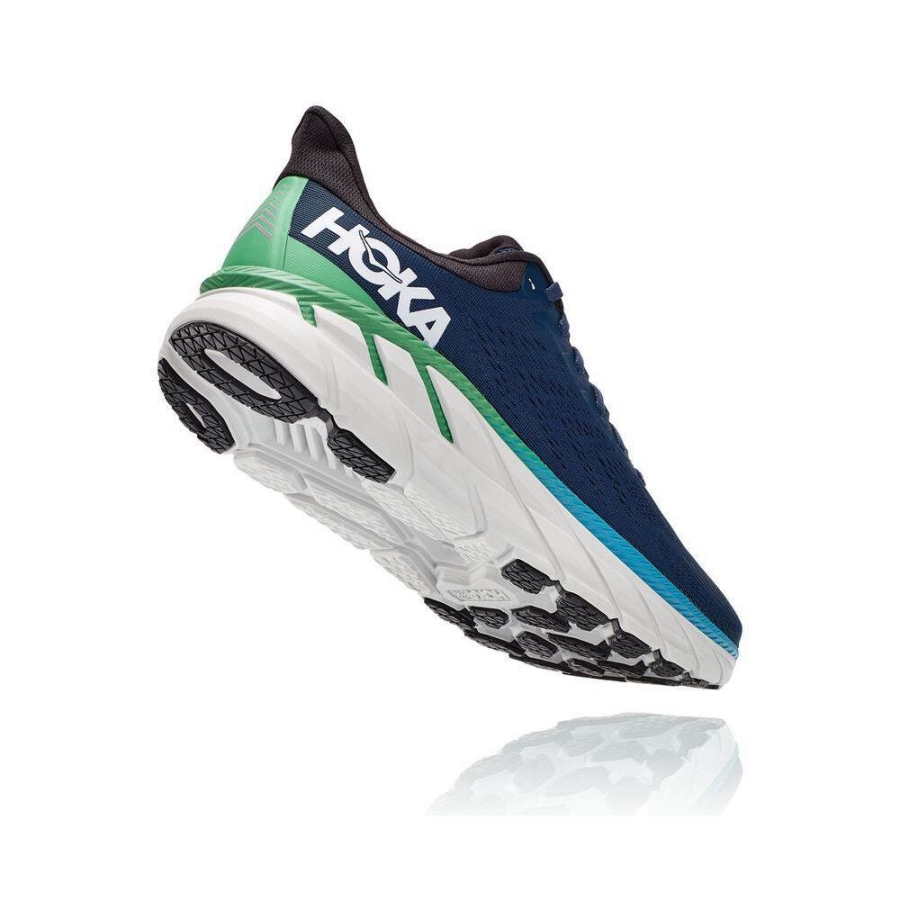 Hoka Clifton 7 Men's Walking Shoes Navy | IL21648WY