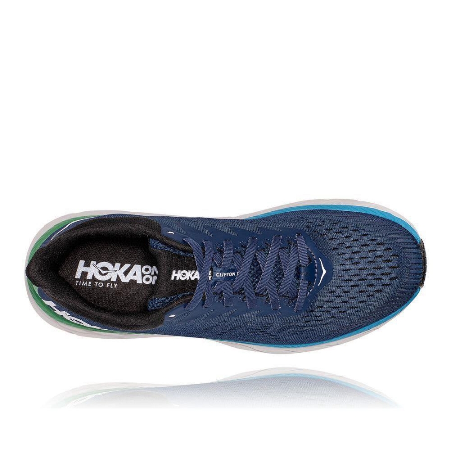 Hoka Clifton 7 Men's Walking Shoes Navy | IL21648WY