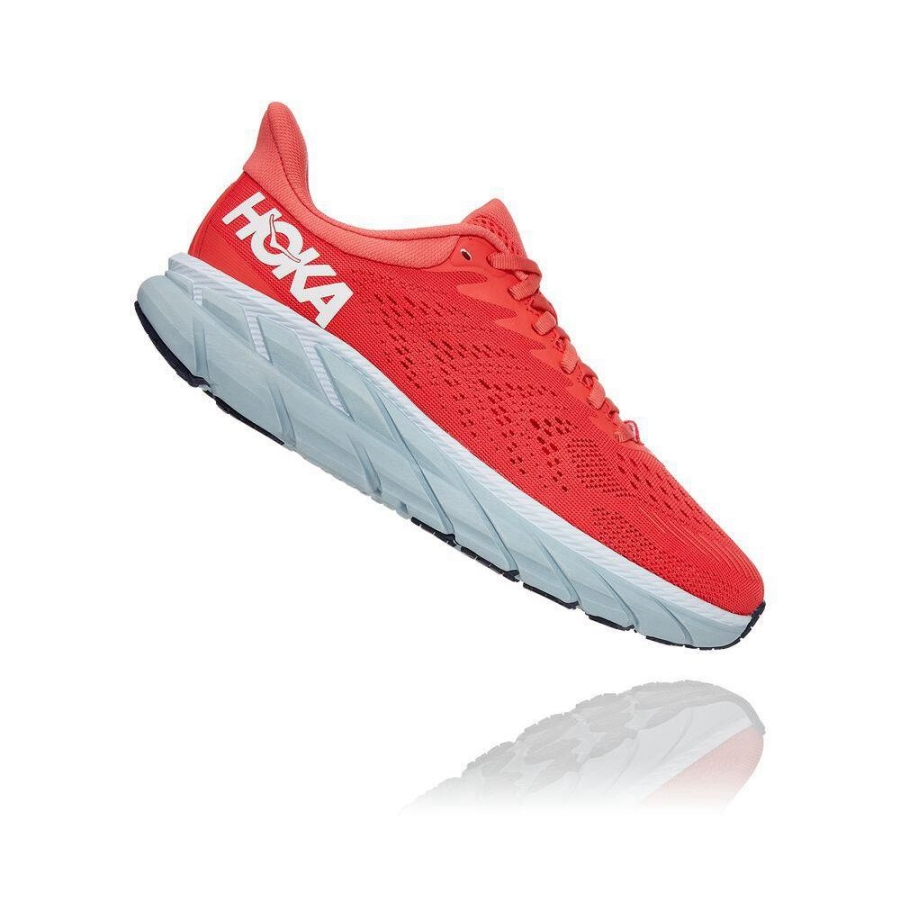 Hoka Clifton 7 Women's Road Running Shoes Red | IL14789ER