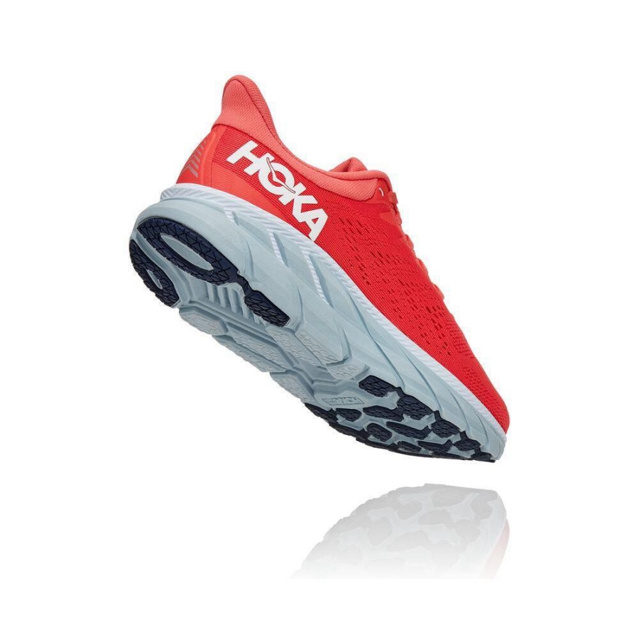 Hoka Clifton 7 Women's Road Running Shoes Red | IL14789ER