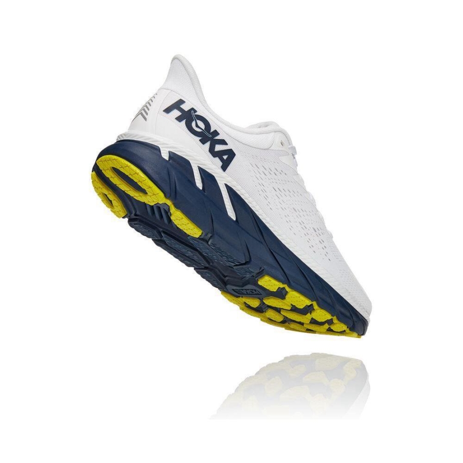 Hoka Clifton 7 Women's Sneakers White / Navy | IL95710YV