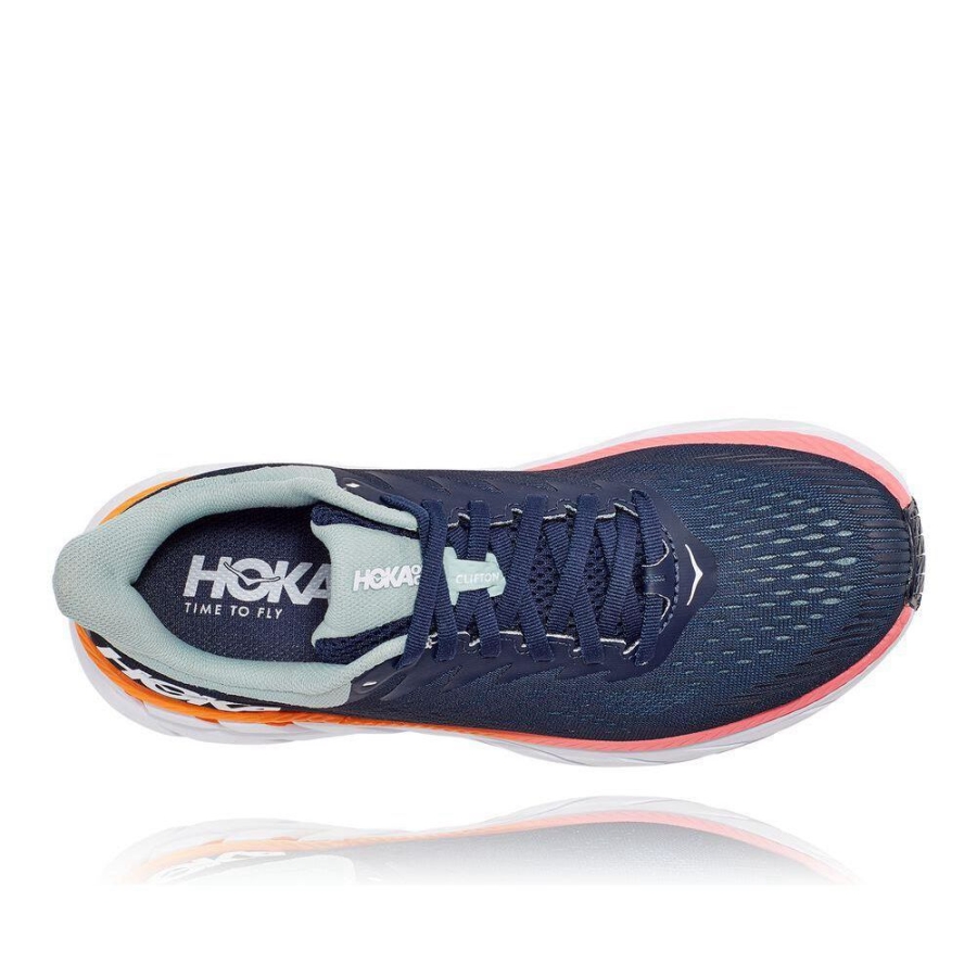 Hoka Clifton 7 Women's Walking Shoes Navy | IL04932CN