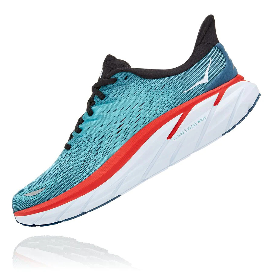 Hoka Clifton 8 Men's Road Running Shoes Blue | IL10865UP