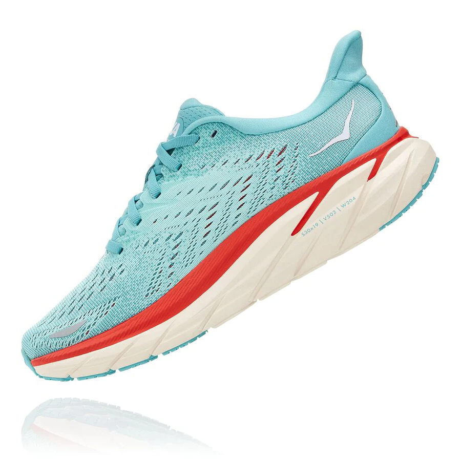 Hoka Clifton 8 Women's Road Running Shoes Blue | IL18692MH