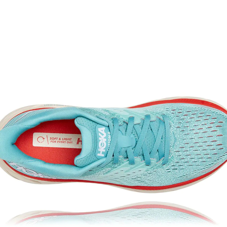 Hoka Clifton 8 Women's Road Running Shoes Blue | IL18692MH