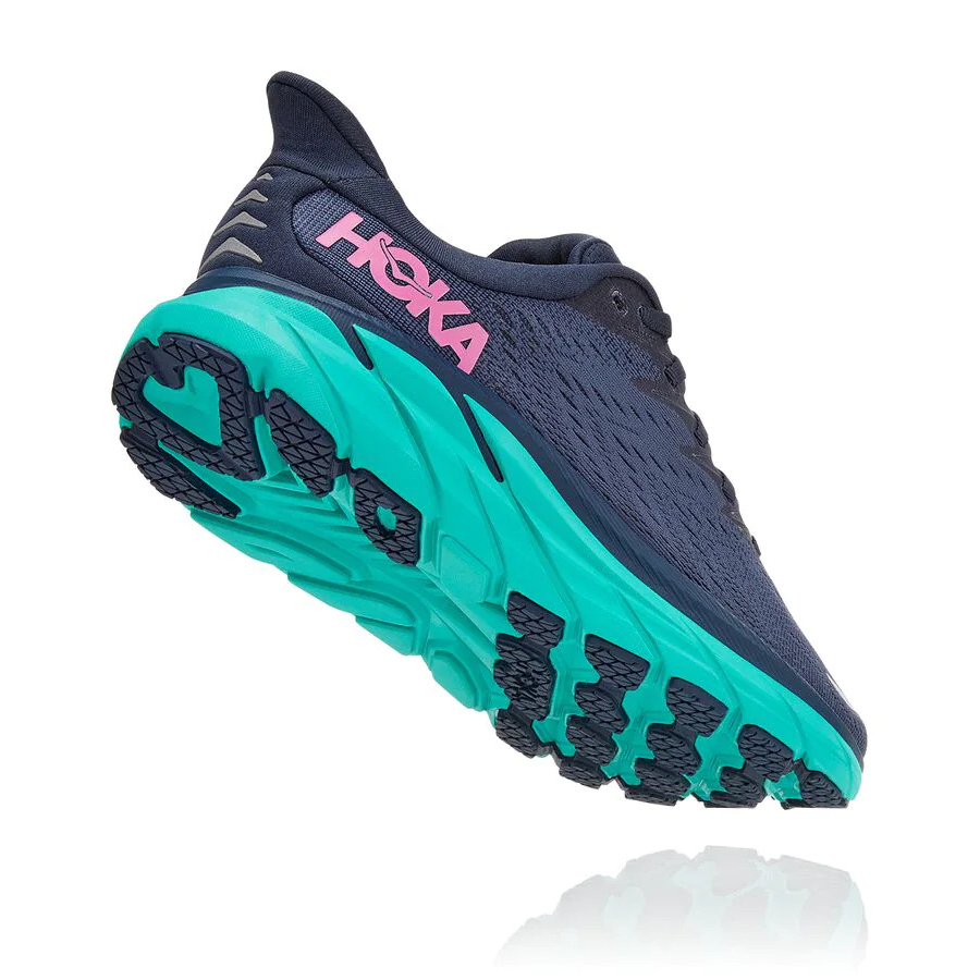 Hoka Clifton 8 Women's Road Running Shoes Blue | IL78591BR