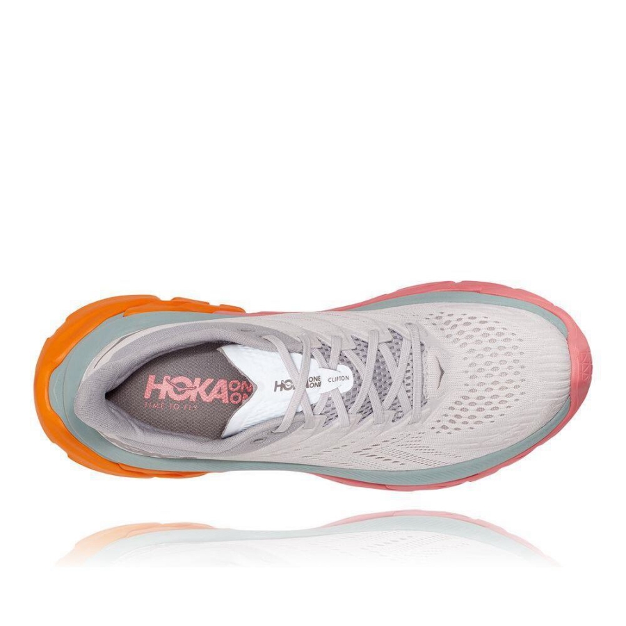 Hoka Clifton Edge Men's Road Running Shoes White / Pink | IL36295ZT