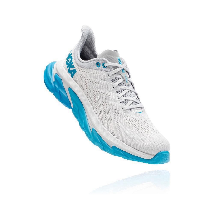 Hoka Clifton Edge Men\'s Sneakers White / Blue | IL49185NS