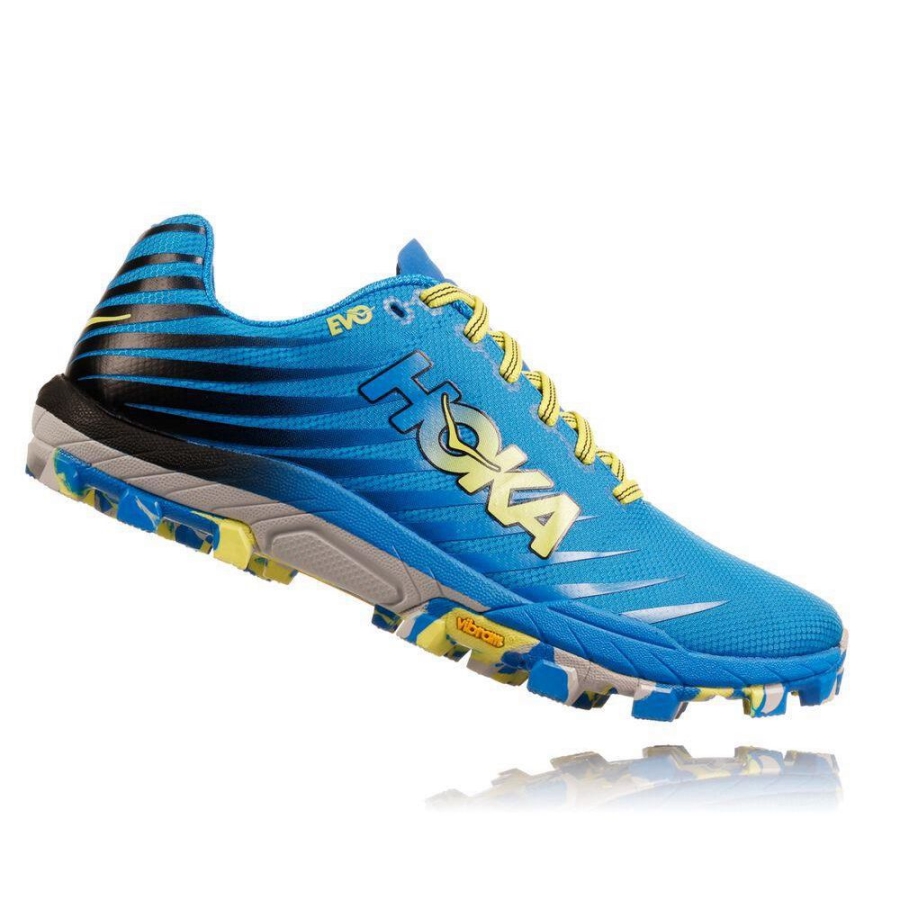 Hoka EVO Jawz Men's Trail Running Shoes Blue | IL98152FU