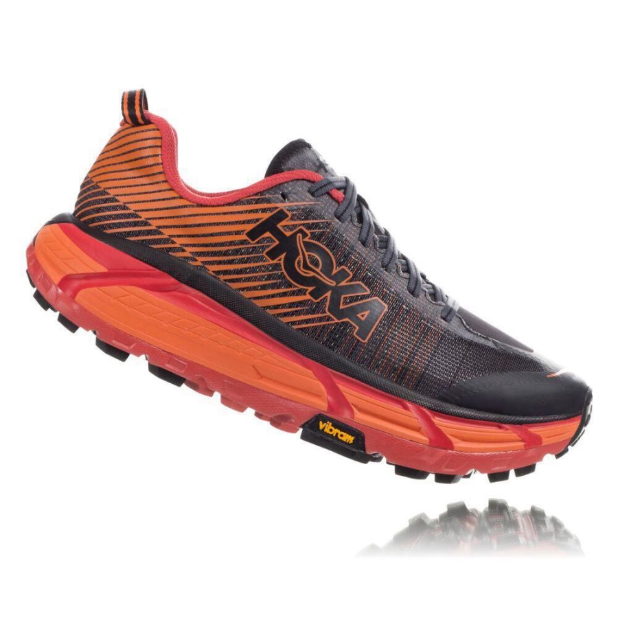 Hoka EVO Mafate 2 Men's Sneakers Black / Orange | IL19064LY