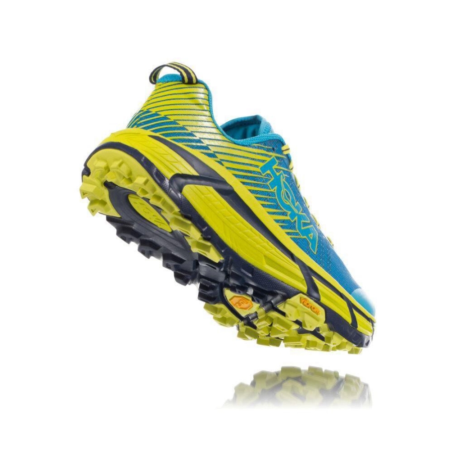 Hoka EVO Mafate 2 Men's Trail Running Shoes Blue / Yellow | IL47519LH