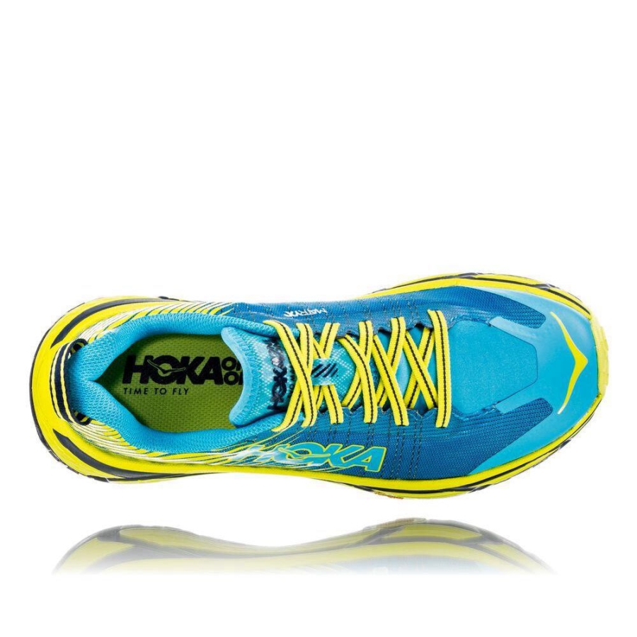 Hoka EVO Mafate 2 Men's Trail Running Shoes Blue / Yellow | IL47519LH