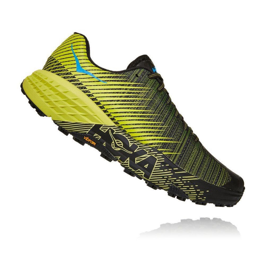 Hoka EVO Speedgoat Men's Hiking Shoes Yellow / Black | IL20836SJ