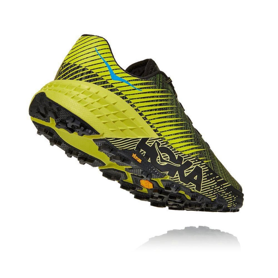 Hoka EVO Speedgoat Men's Hiking Shoes Yellow / Black | IL20836SJ