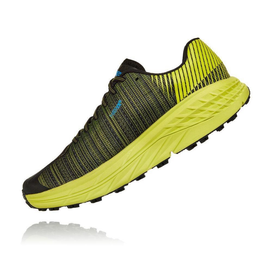 Hoka EVO Speedgoat Men's Hiking Shoes Yellow / Black | IL20836SJ